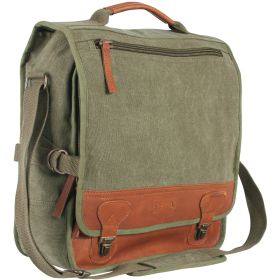 "CLASSIC" EURO-STYLE MESSENGER BAG (Option: Olive Drab)