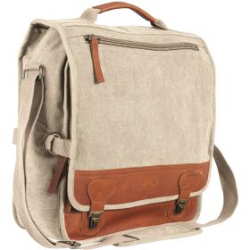"CLASSIC" EURO-STYLE MESSENGER BAG (Option: Khaki)