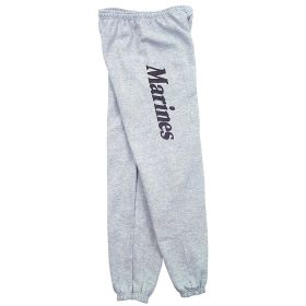 MARINES MENS SWEATPANT GREY (Option: M)
