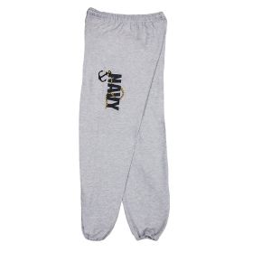 NAVY ANCHOR MENS SWEATPANT GREY (Option: L)